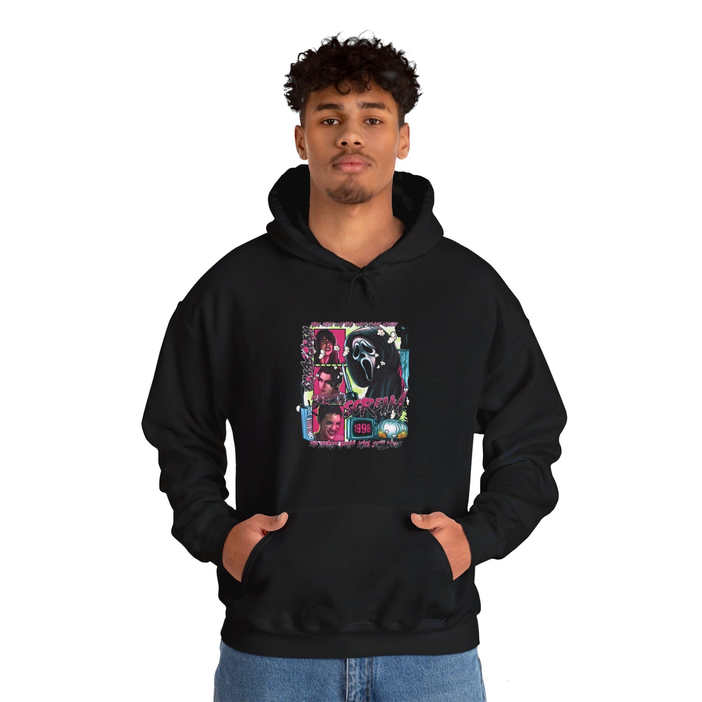 Neon Nightmare Scream Hoodie