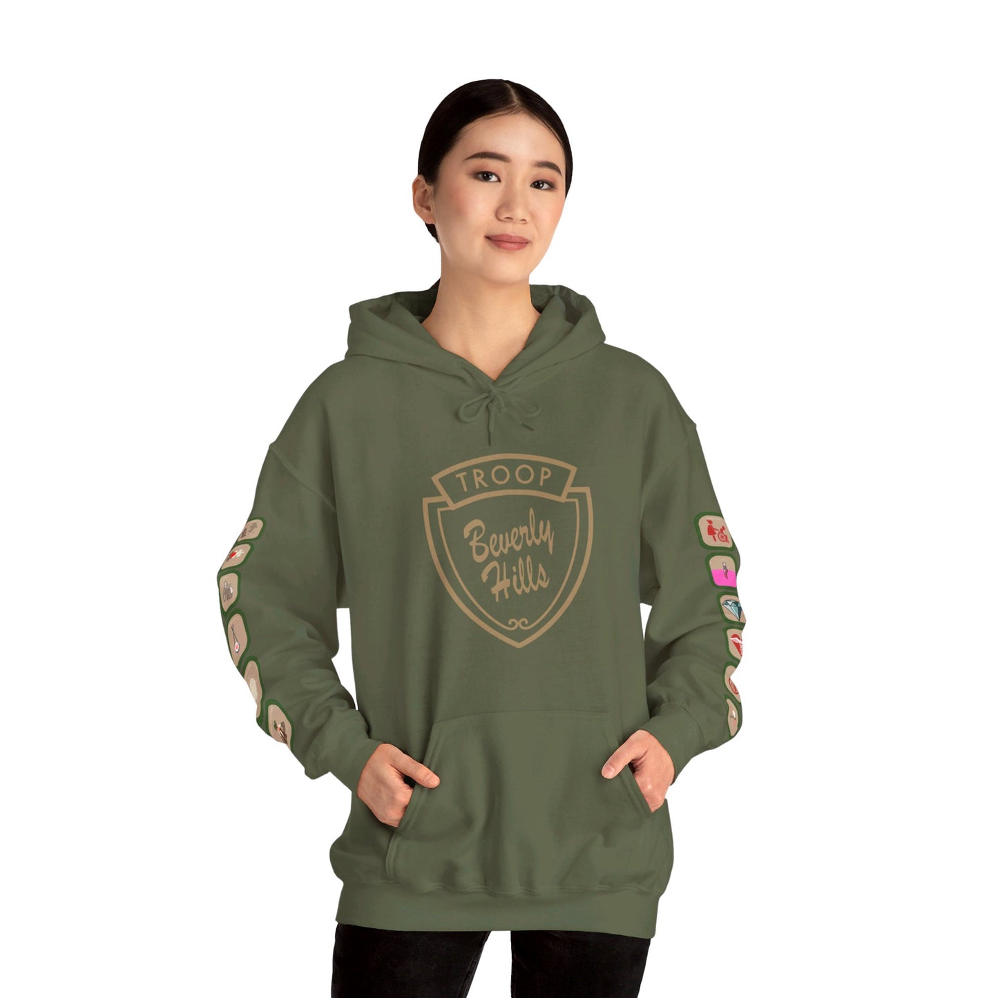 Troop Beverly Hills Logo Only Hoodie - Oodles of Patches