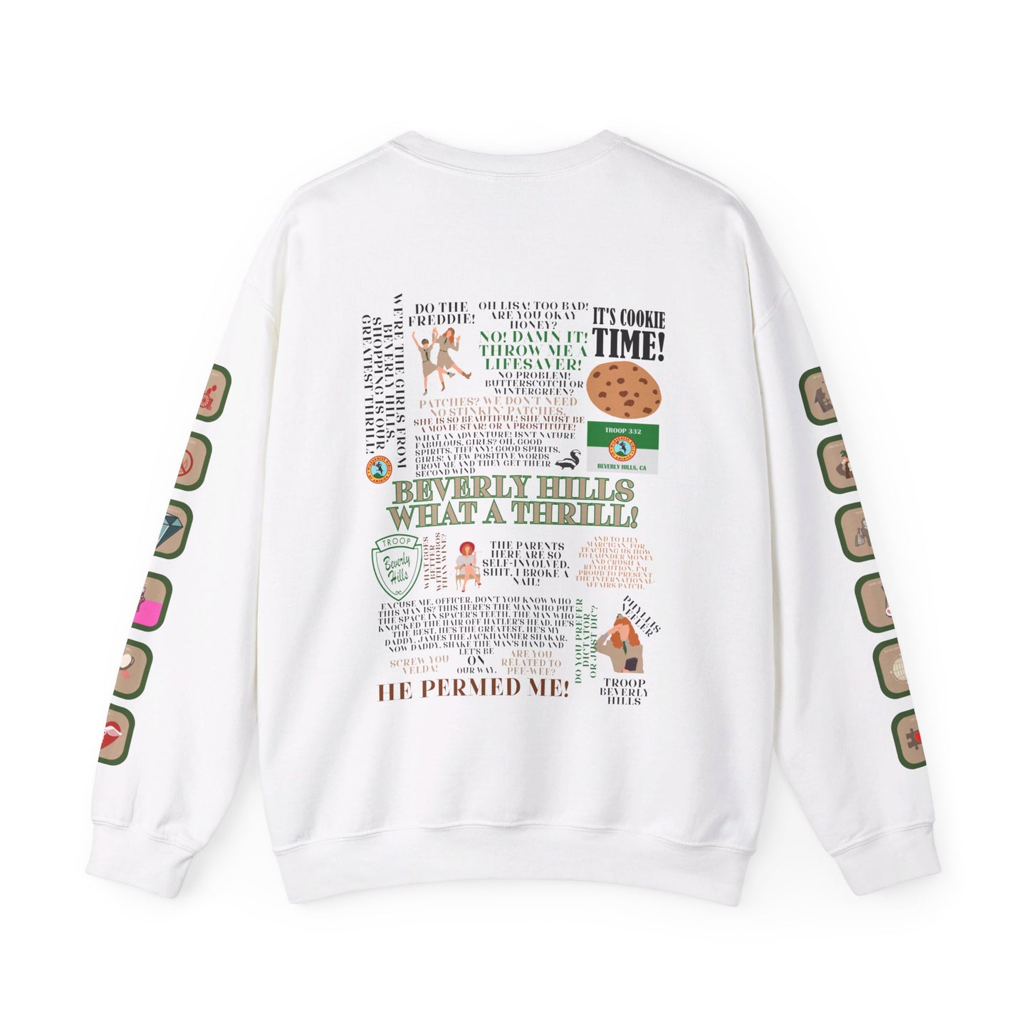 Troop Beverly Hills Quote Pullover - Oodles of Patches