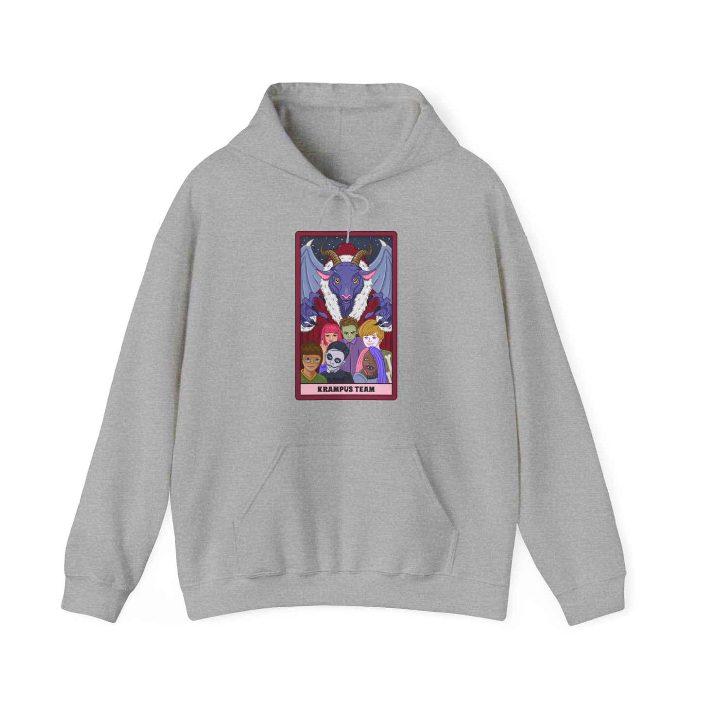 Krampus Team: Spooky Holiday Tarot Hoodie