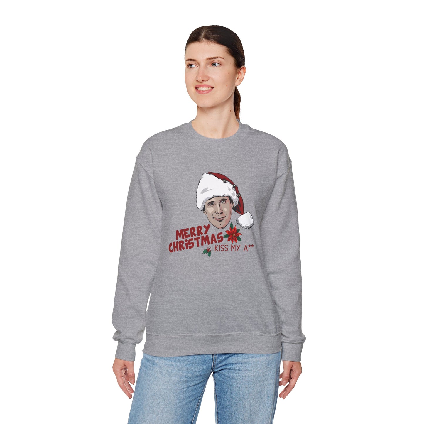 Kiss My A** Christmas Sweatshirt