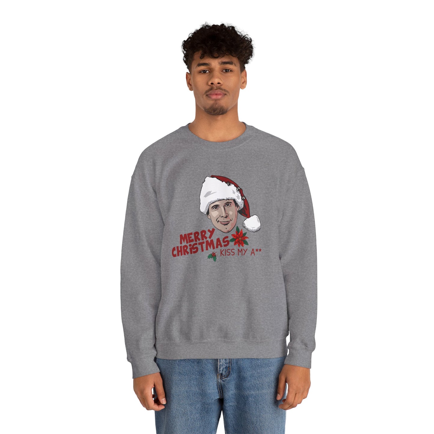 Kiss My A** Christmas Sweatshirt