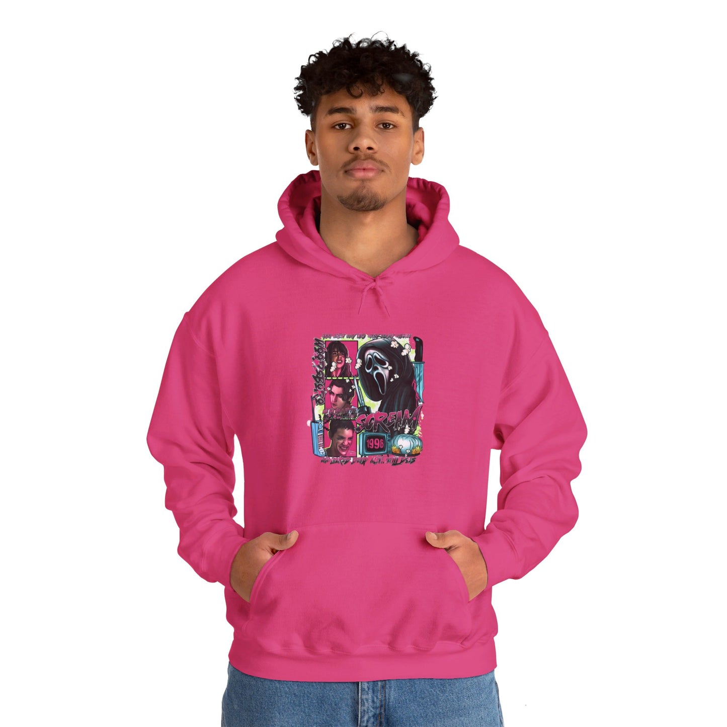 Neon Nightmare Scream Hoodie