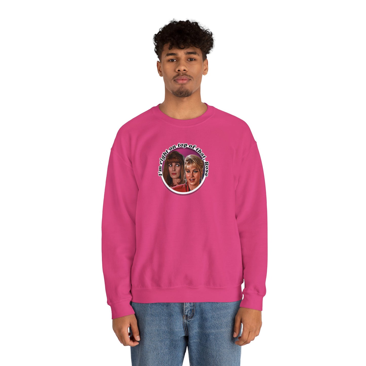 I'm Right On Top Of That Rose Pullover