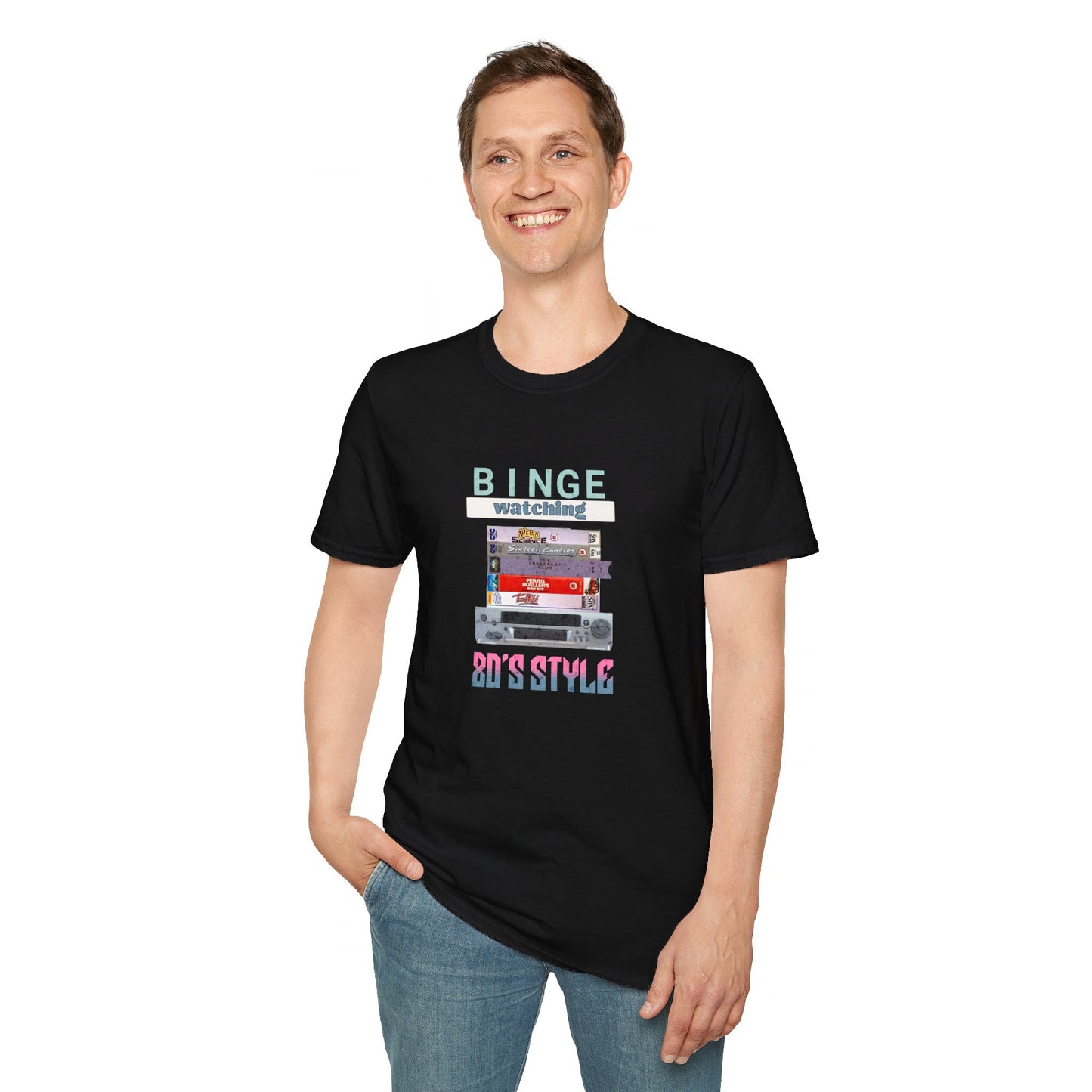 Binge Watching 80s Style Tee