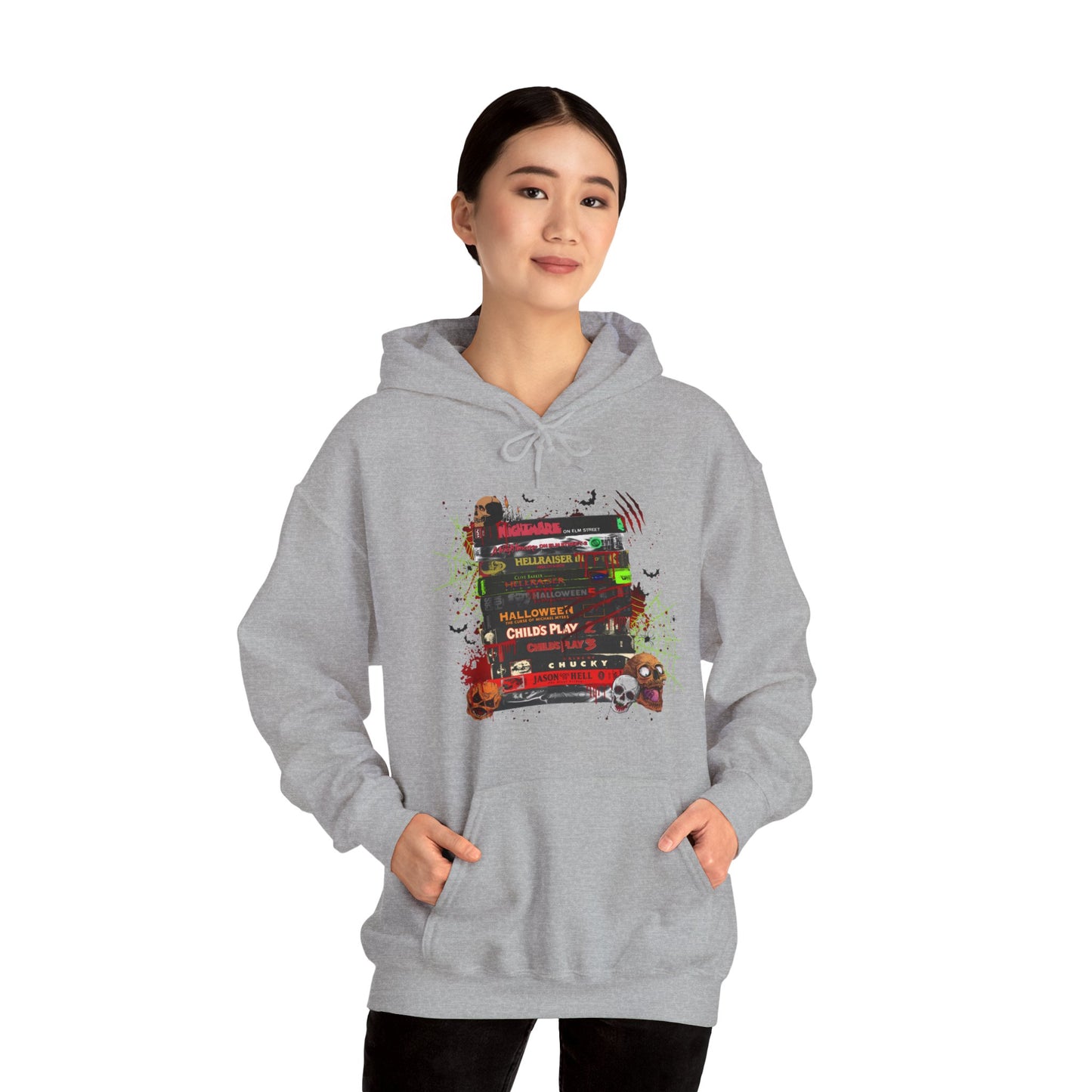 Icons of Horror Movie Stack Hoodie