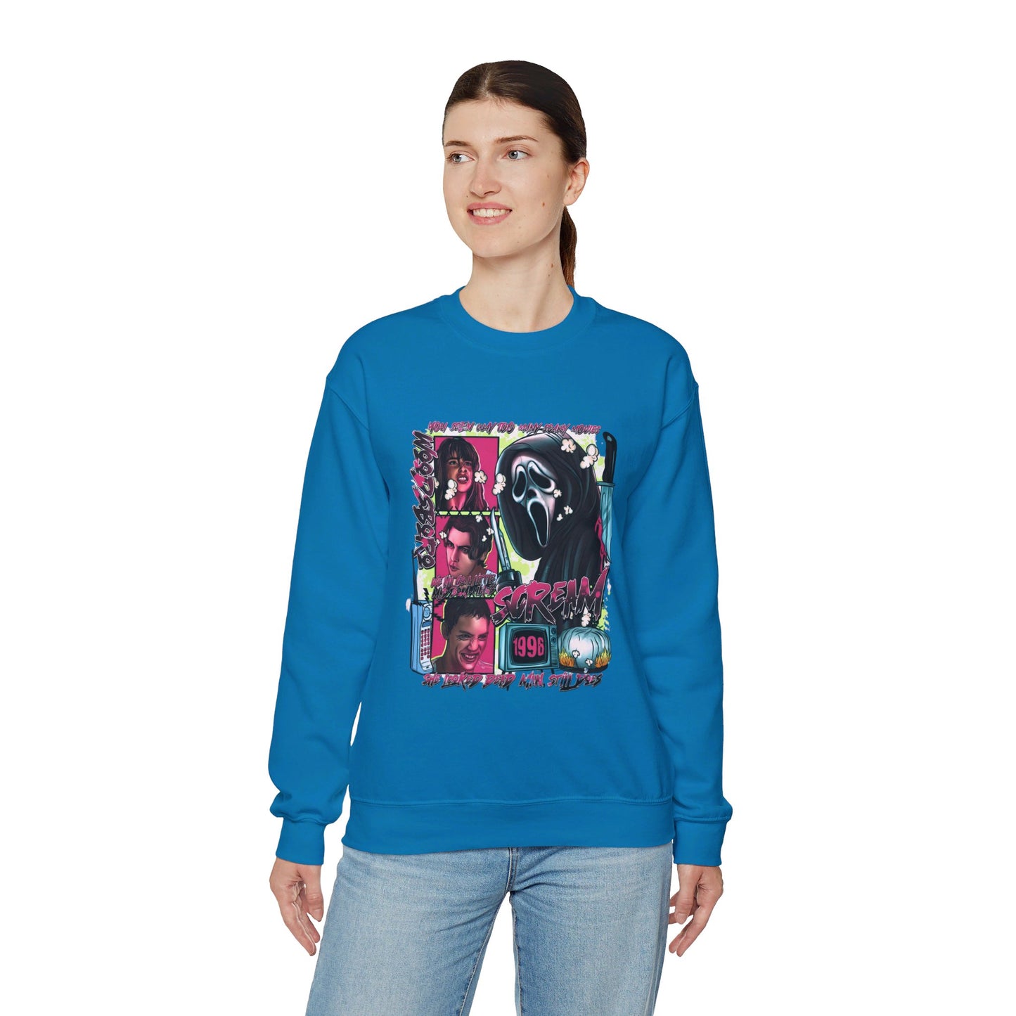 Neon Nightmare Scream Pullover