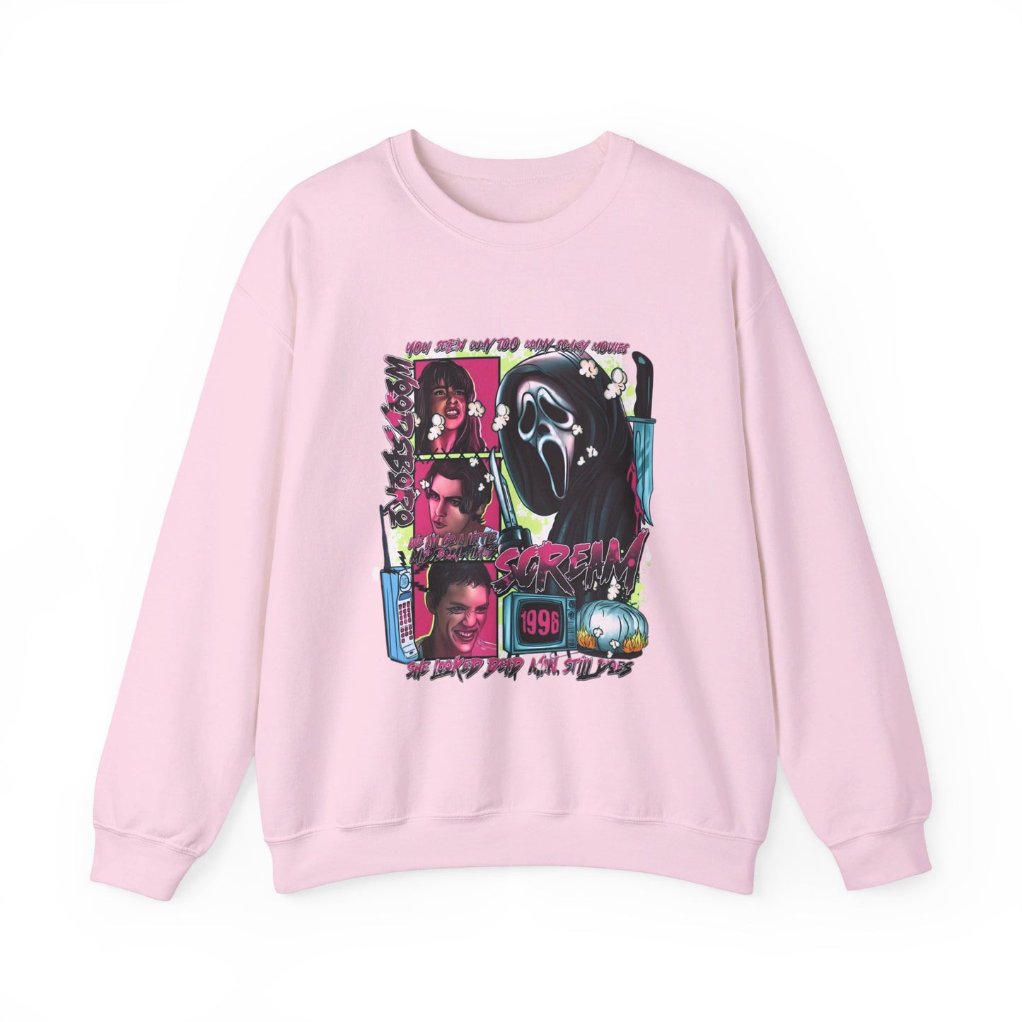 Neon Nightmare Scream Pullover