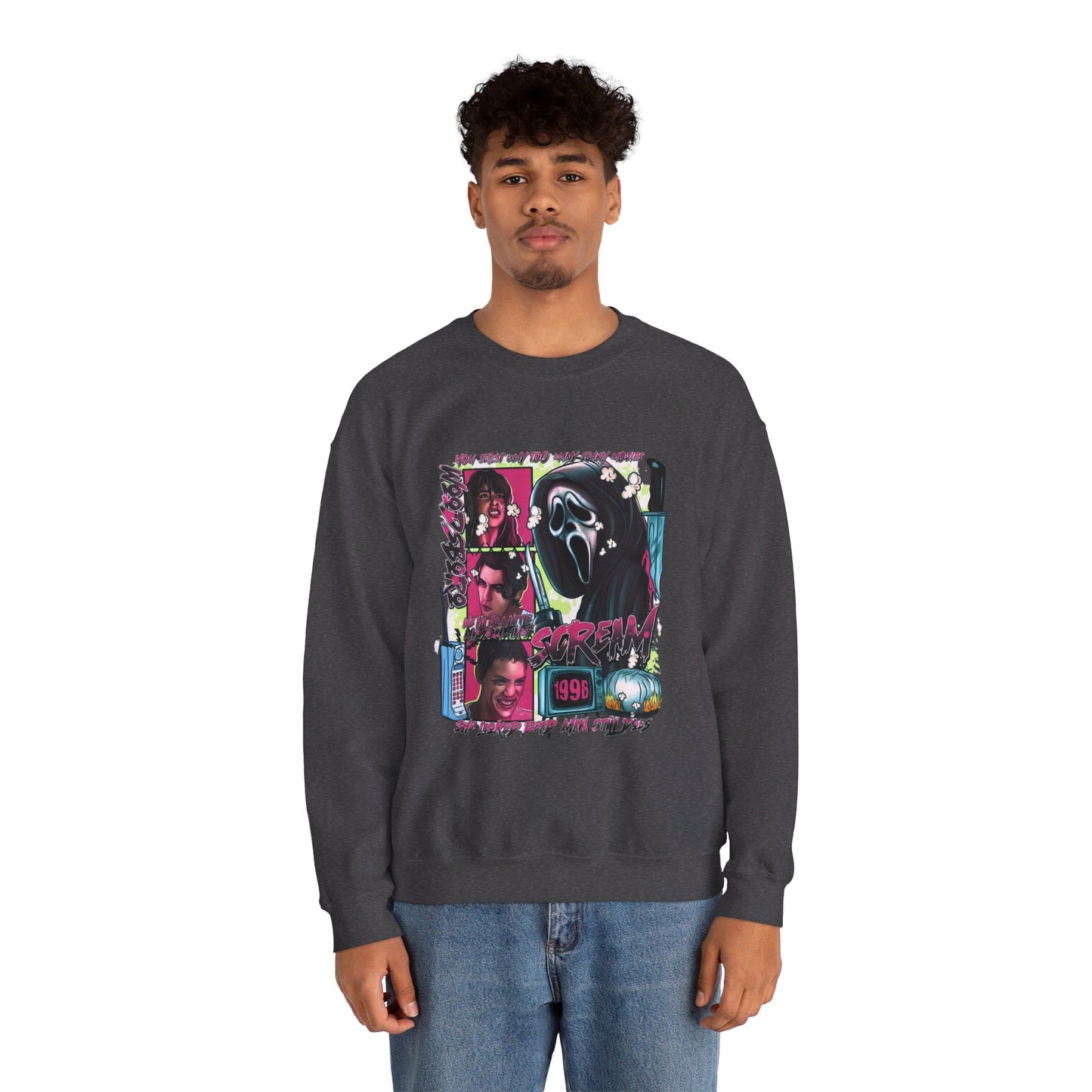 Neon Nightmare Scream Pullover