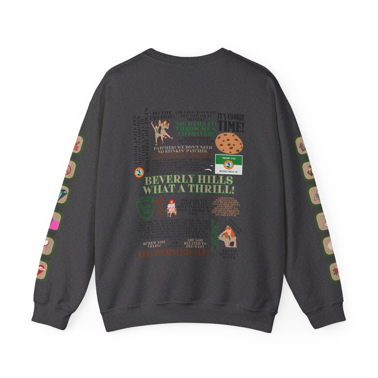 Troop Beverly Hills Quote Pullover - Oodles of Patches