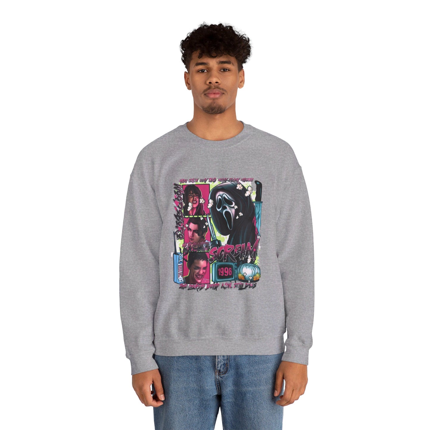 Neon Nightmare Scream Pullover