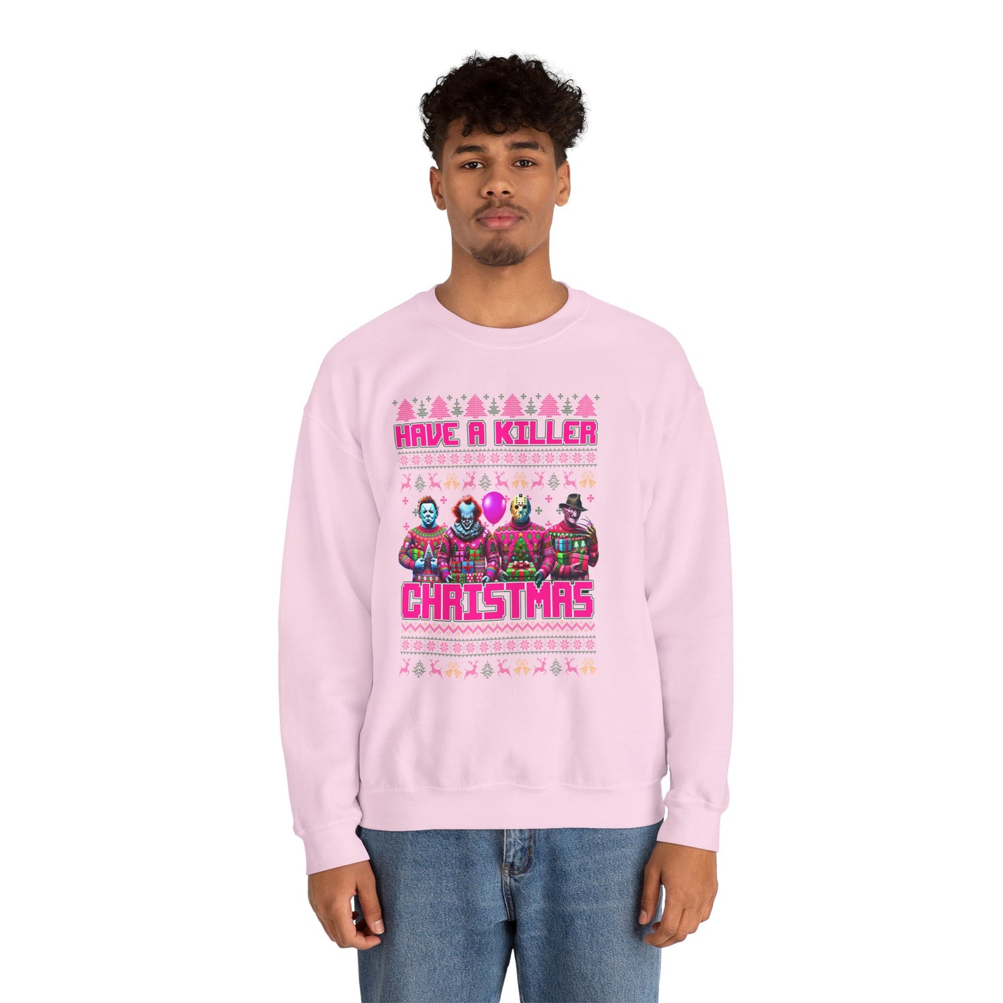 Psycho Pink Christmas Pullover