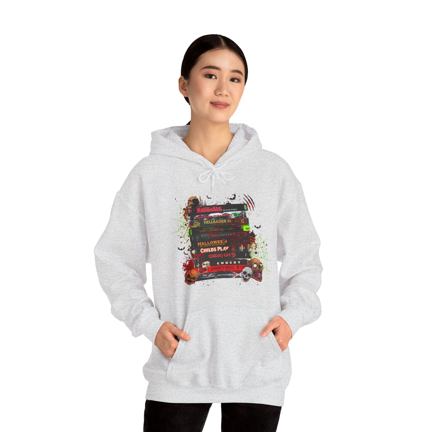 Icons of Horror Movie Stack Hoodie