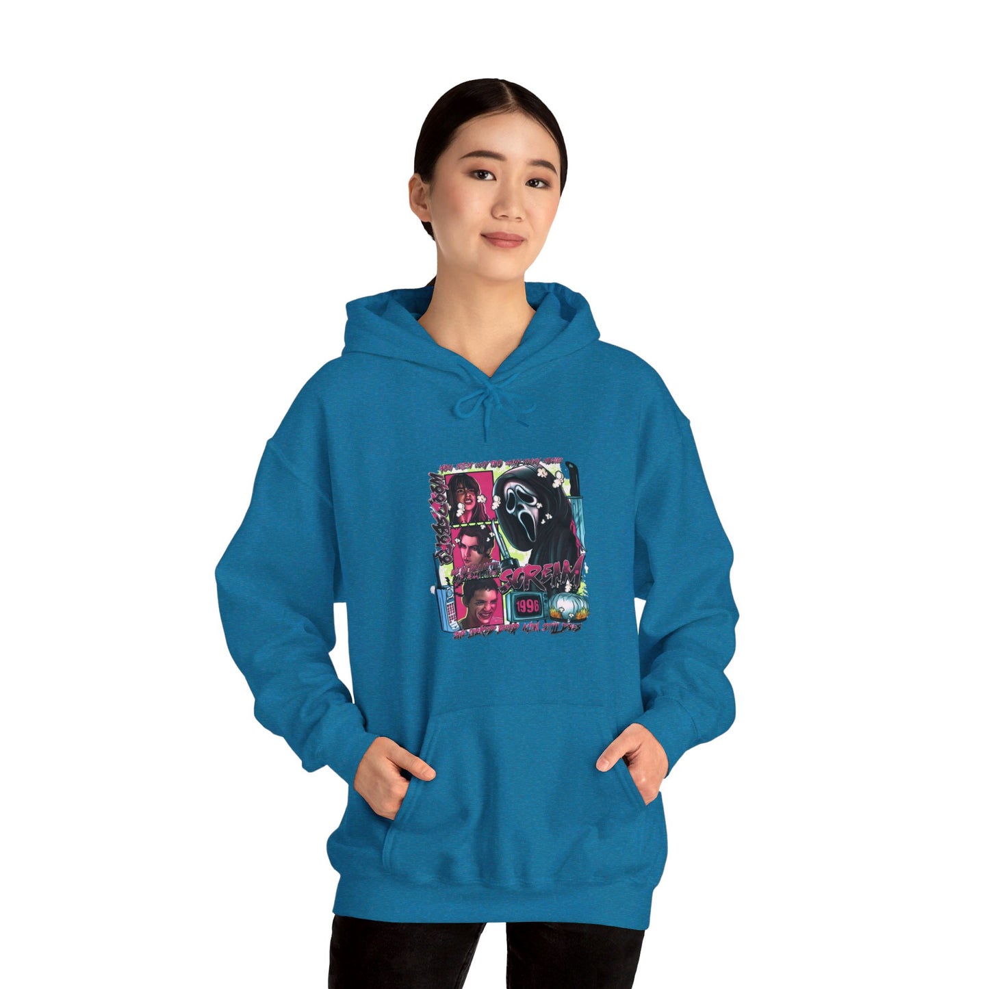 Neon Nightmare Scream Hoodie