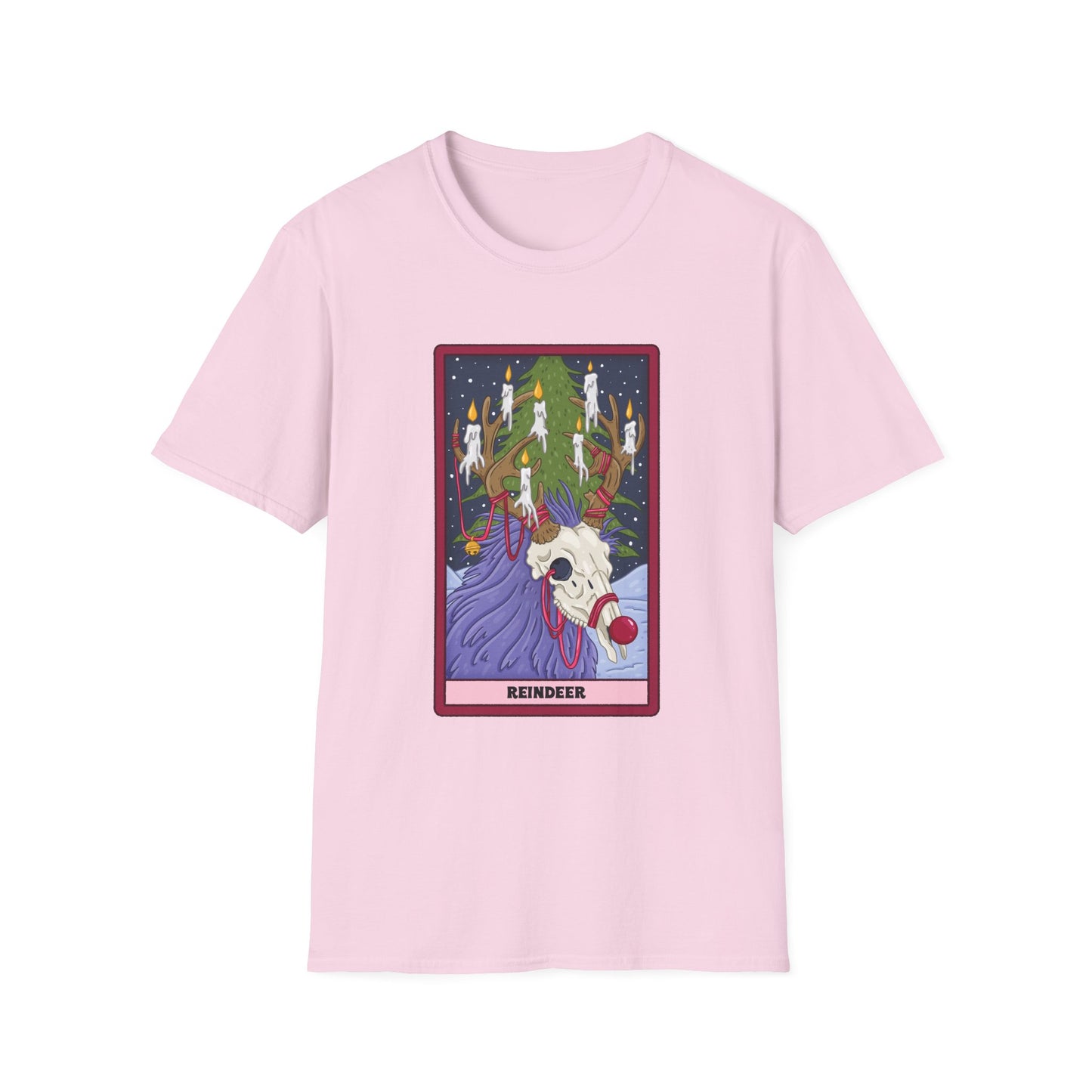 Haunted Reindeer: Gothic Holiday Tarot Tee