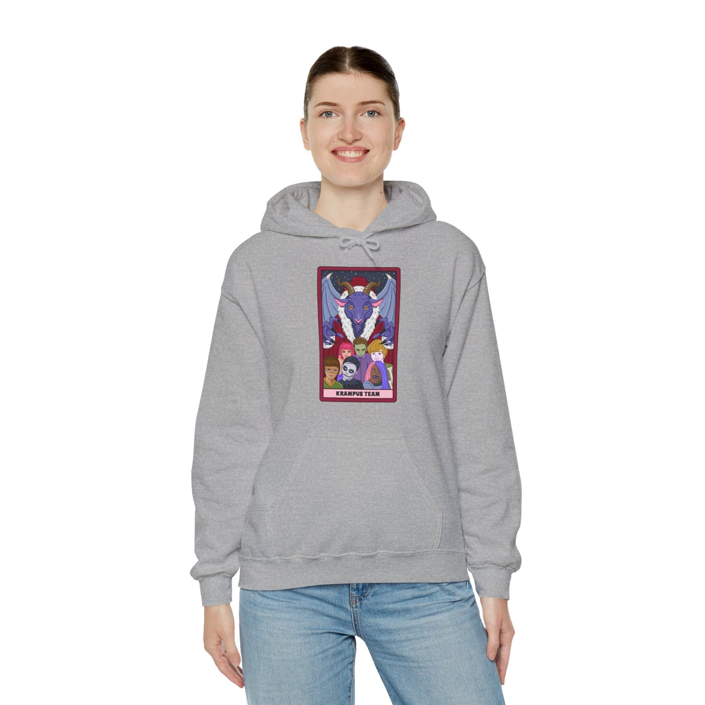 Krampus Team: Spooky Holiday Tarot Hoodie