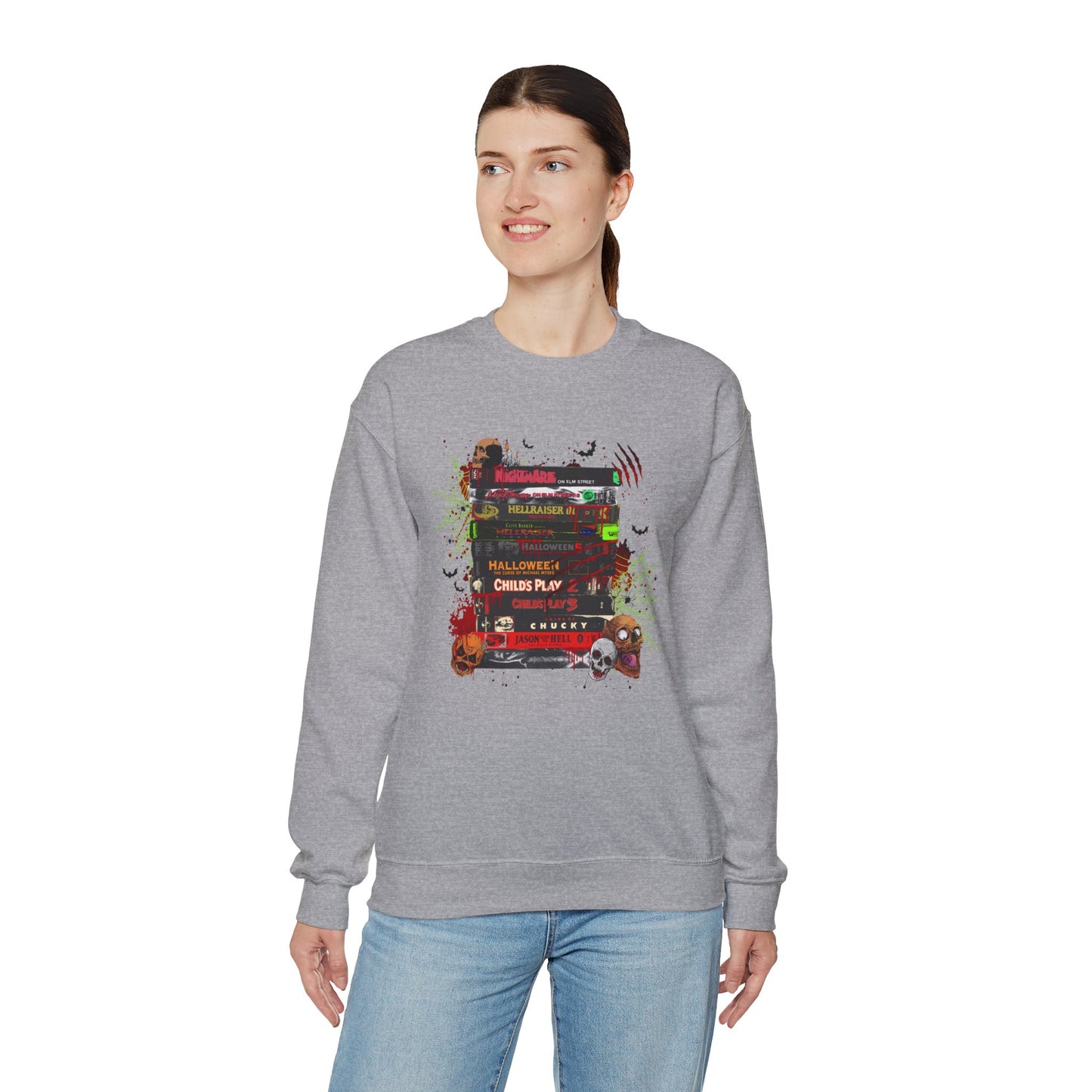 Icons of Horror Movie Stack Pullover