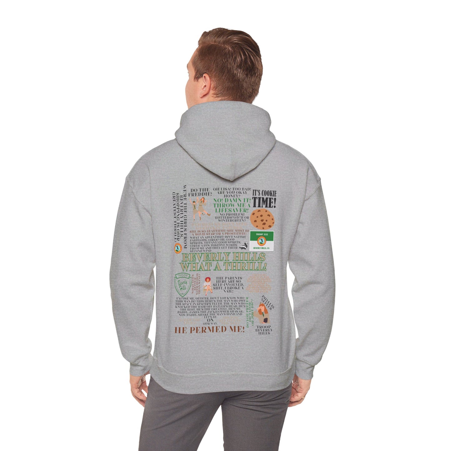 Troop Beverly Hills Quote Hoodie - No Stinking Patches