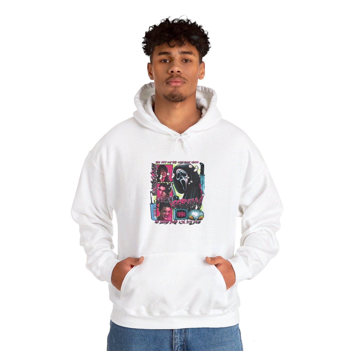 Neon Nightmare Scream Hoodie