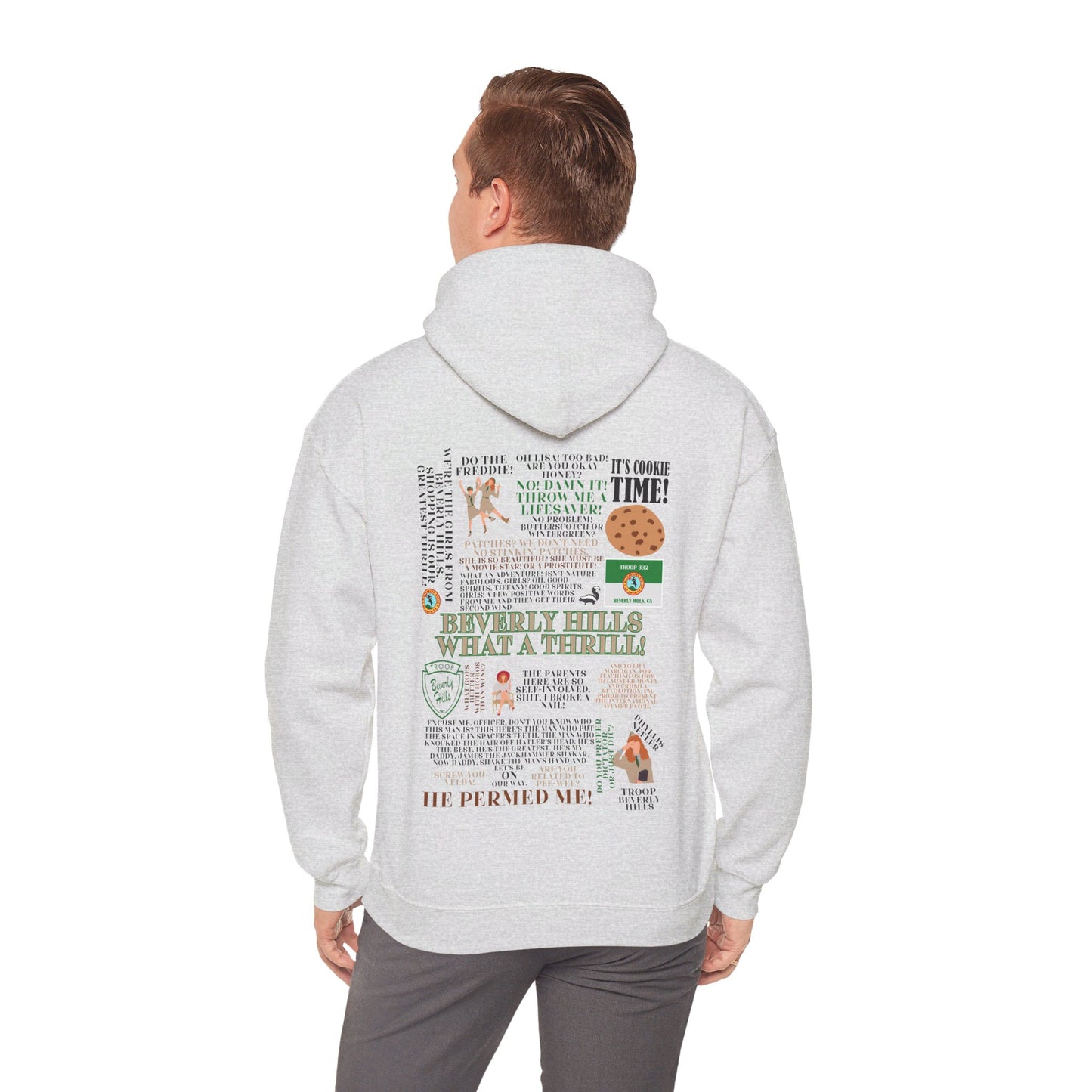 Troop Beverly Hills Quote Hoodie - No Stinking Patches