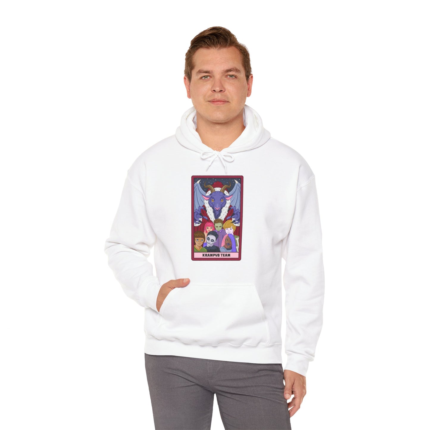 Krampus Team: Spooky Holiday Tarot Hoodie