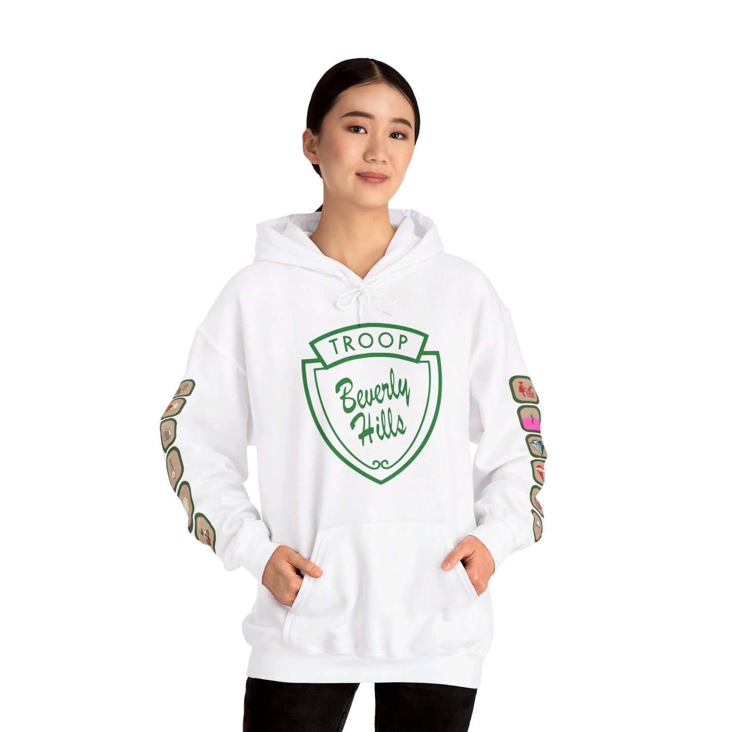 Troop Beverly Hills Logo Only Hoodie - Oodles of Patches