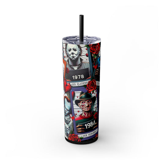 Slasher Lineup Tumbler – Horror Mugshots Edition