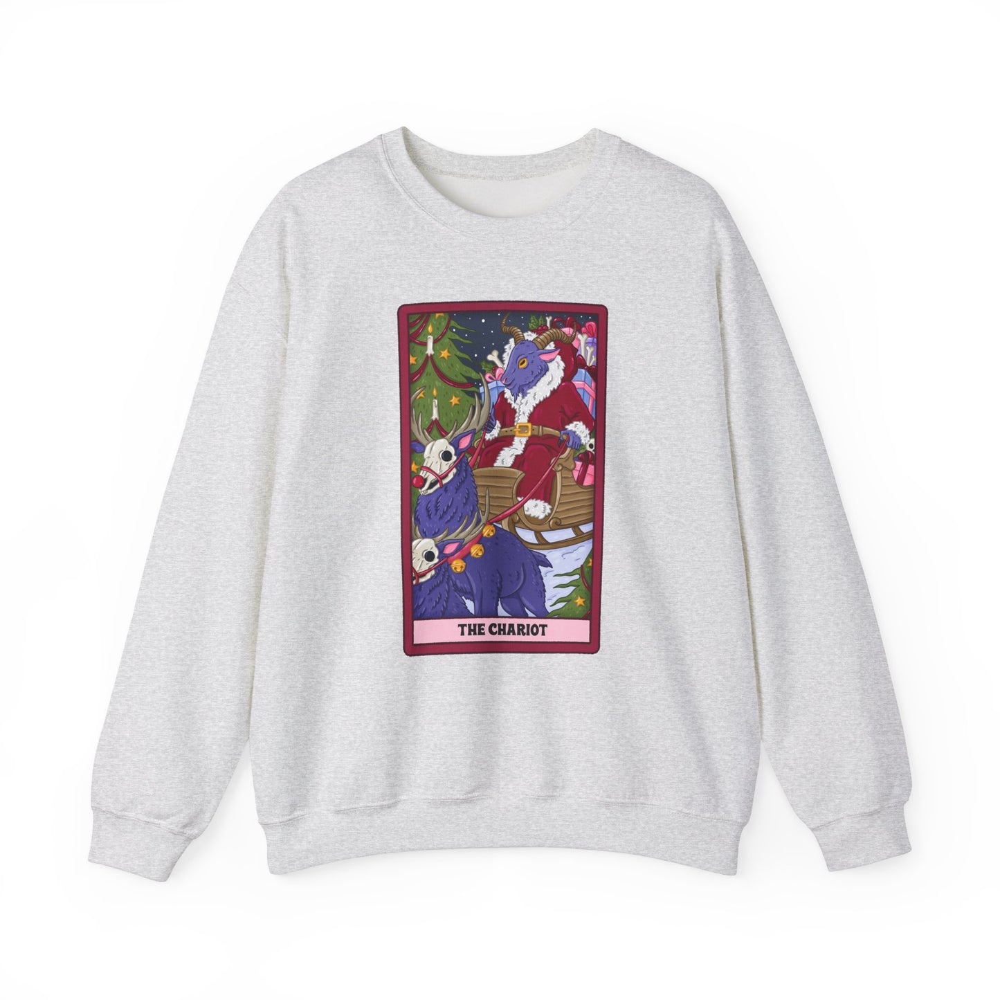 Dark Holiday Chariot: Krampus Tarot Pullover