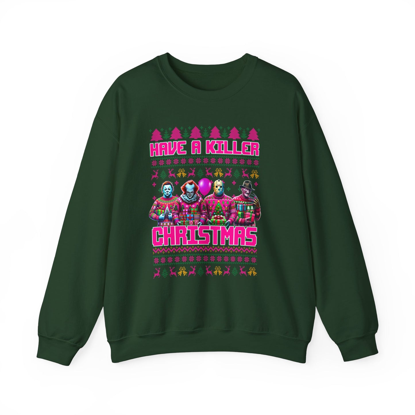 Psycho Pink Christmas Pullover