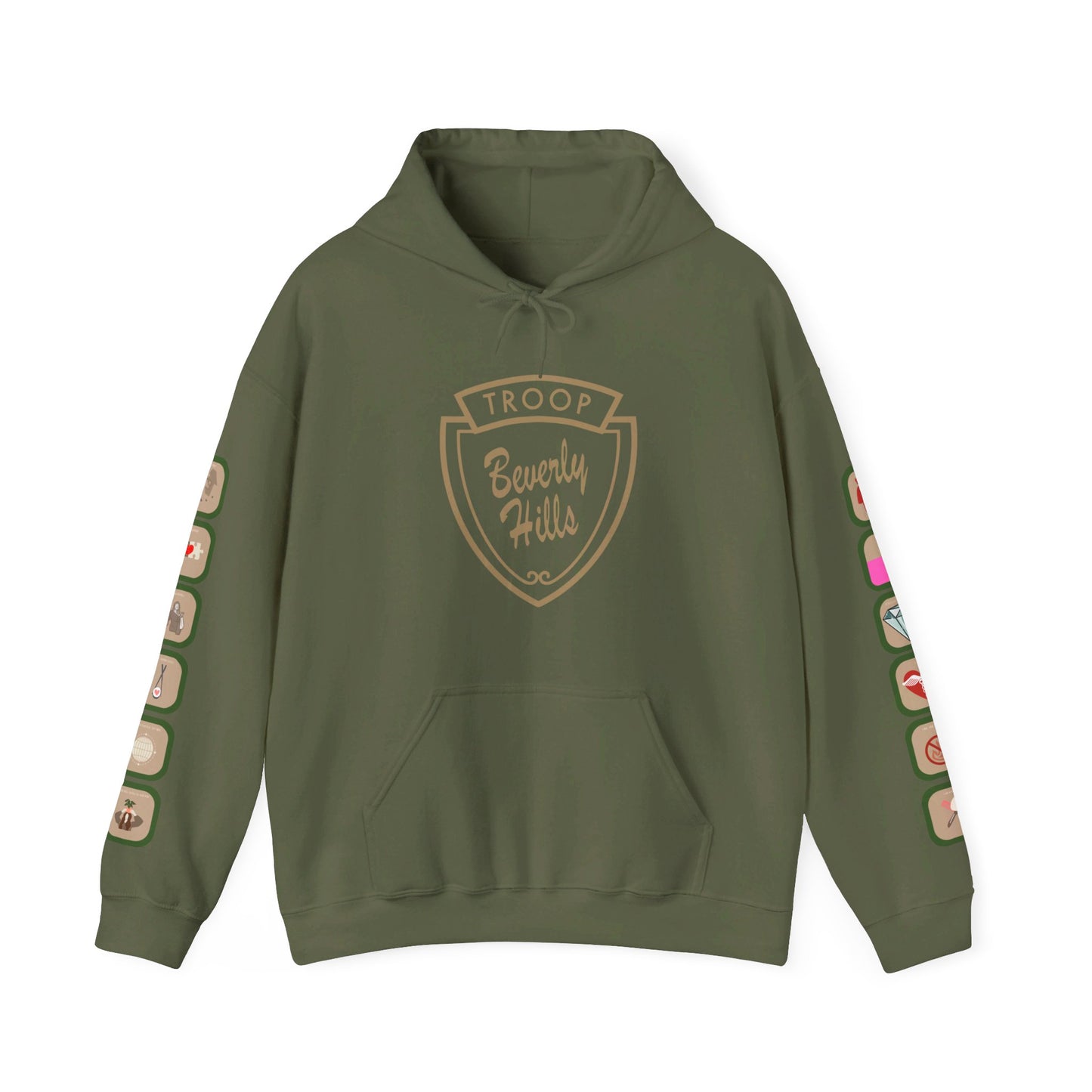 Troop Beverly Hills Logo Only Hoodie - Oodles of Patches