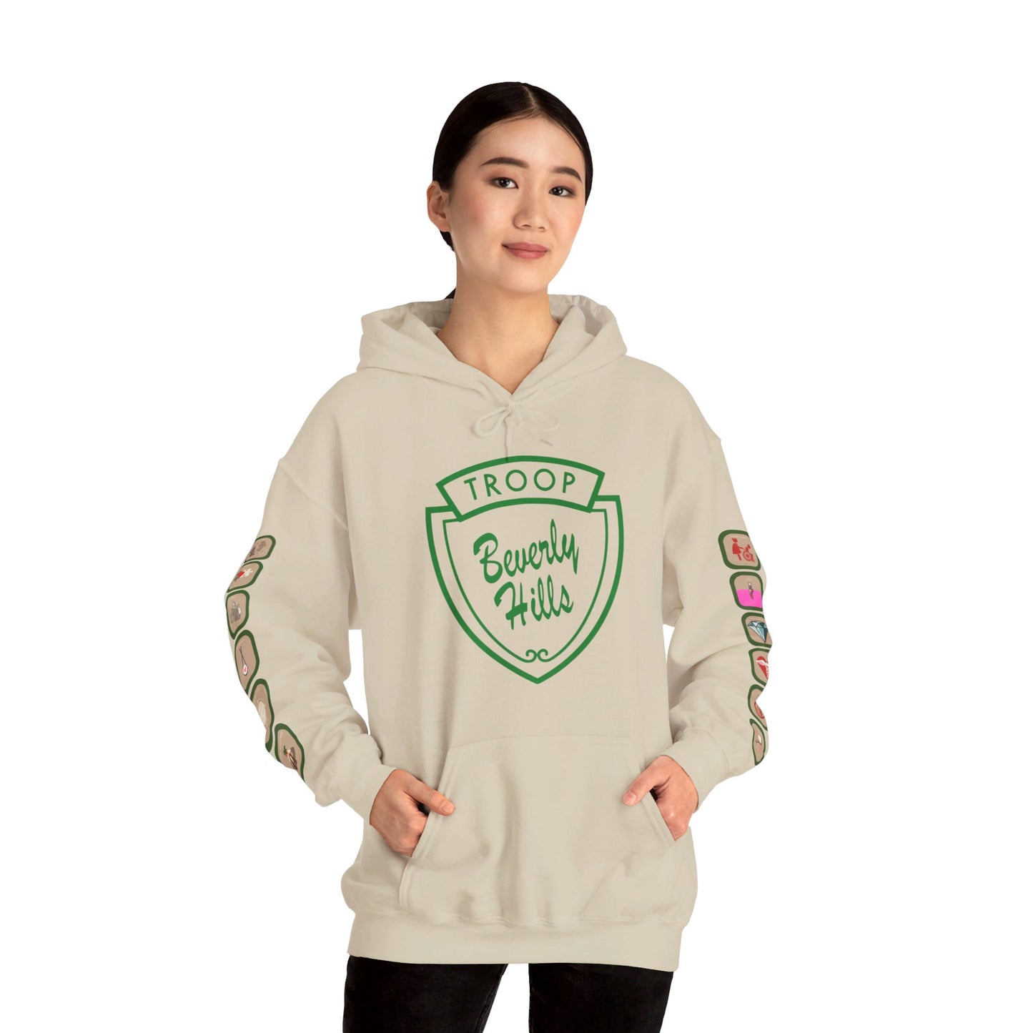 Troop Beverly Hills Logo Only Hoodie - Oodles of Patches