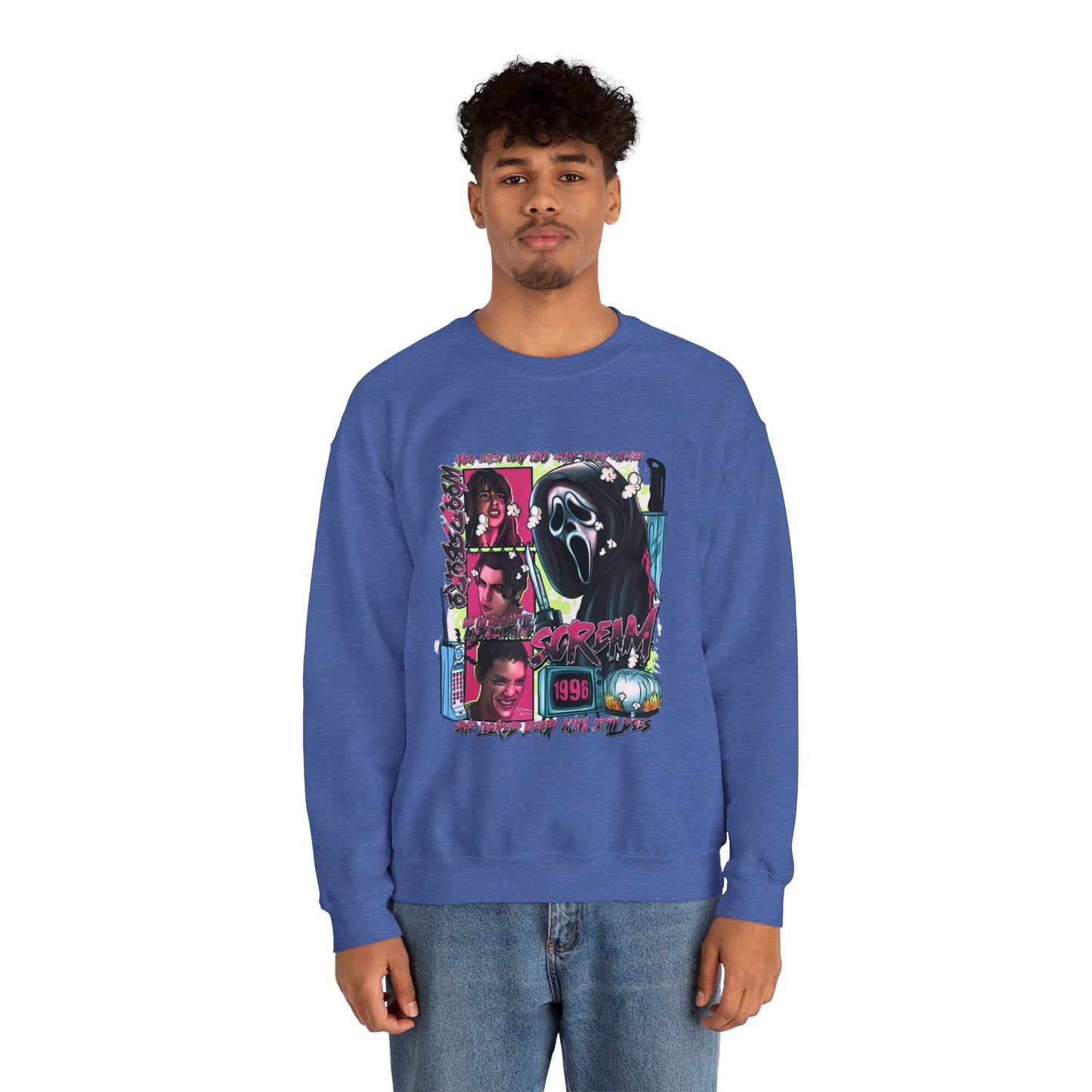 Neon Nightmare Scream Pullover