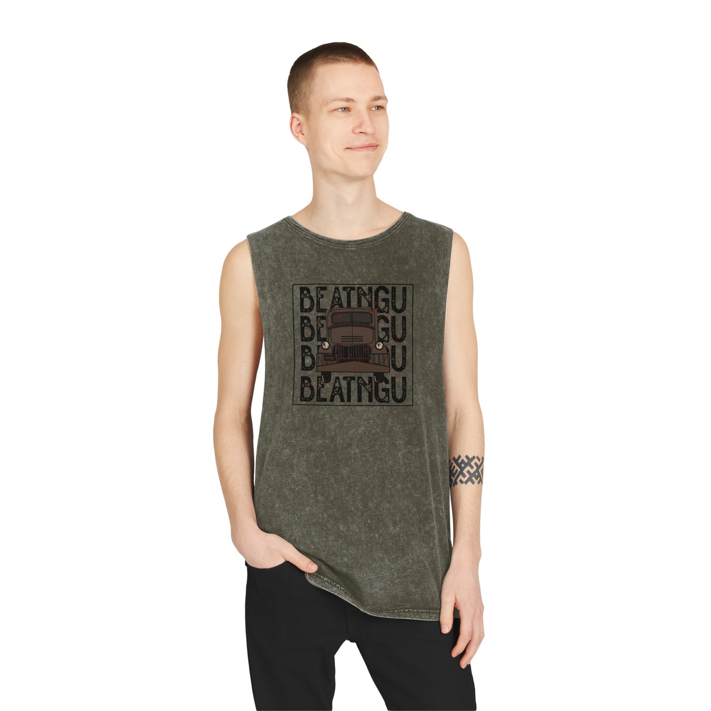 BEATNGU Unisex Stonewash Tank Top