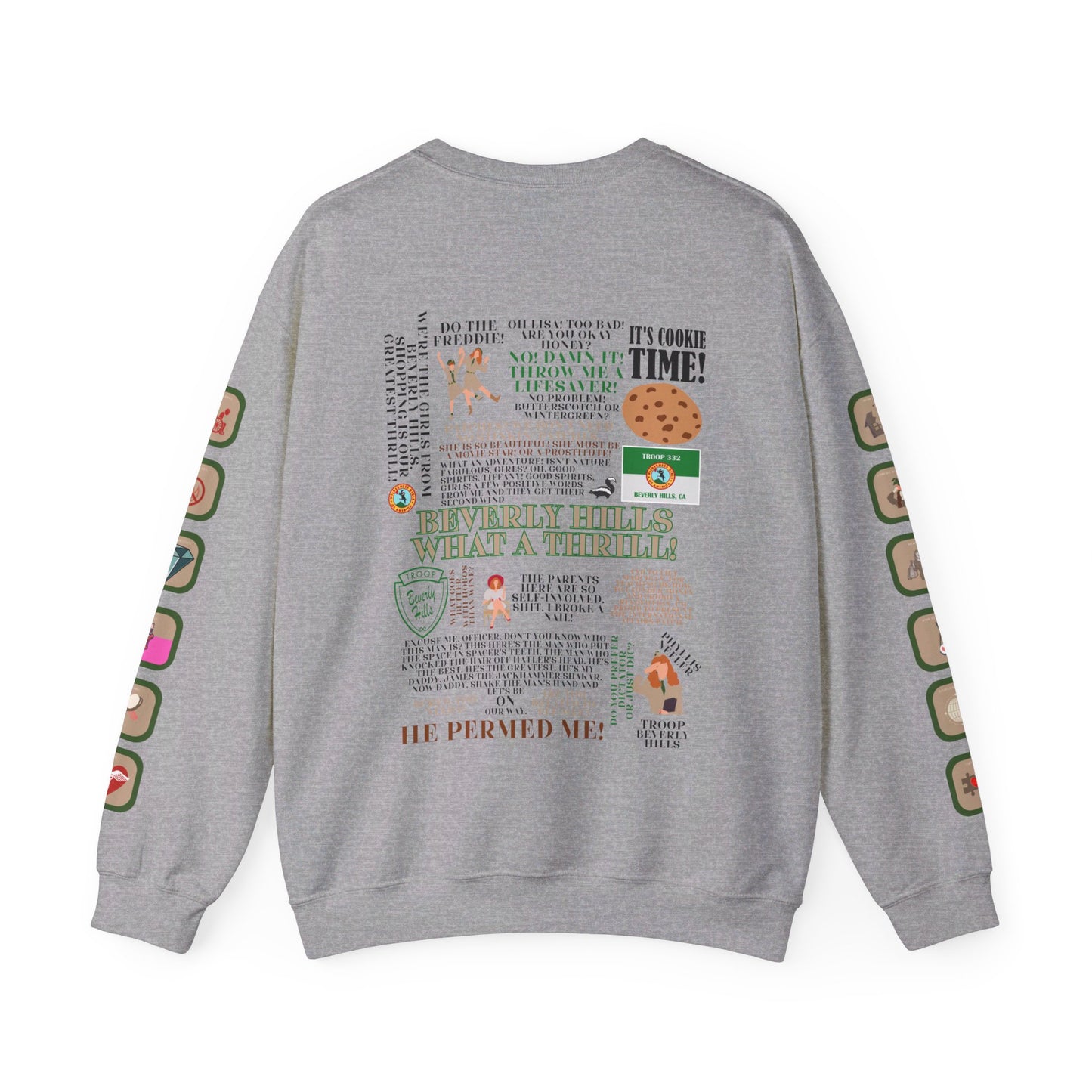 Troop Beverly Hills Quote Pullover - Oodles of Patches