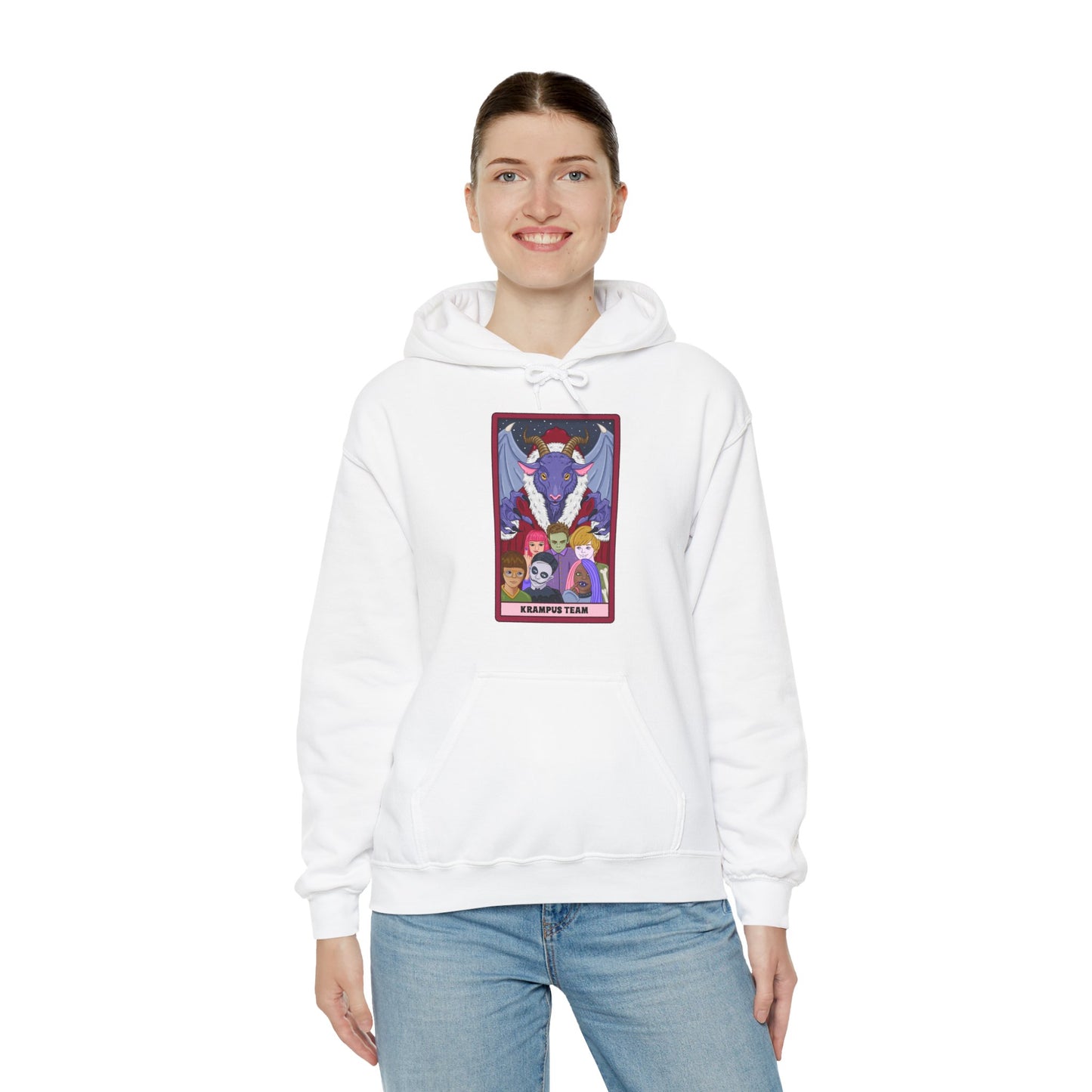 Krampus Team: Spooky Holiday Tarot Hoodie