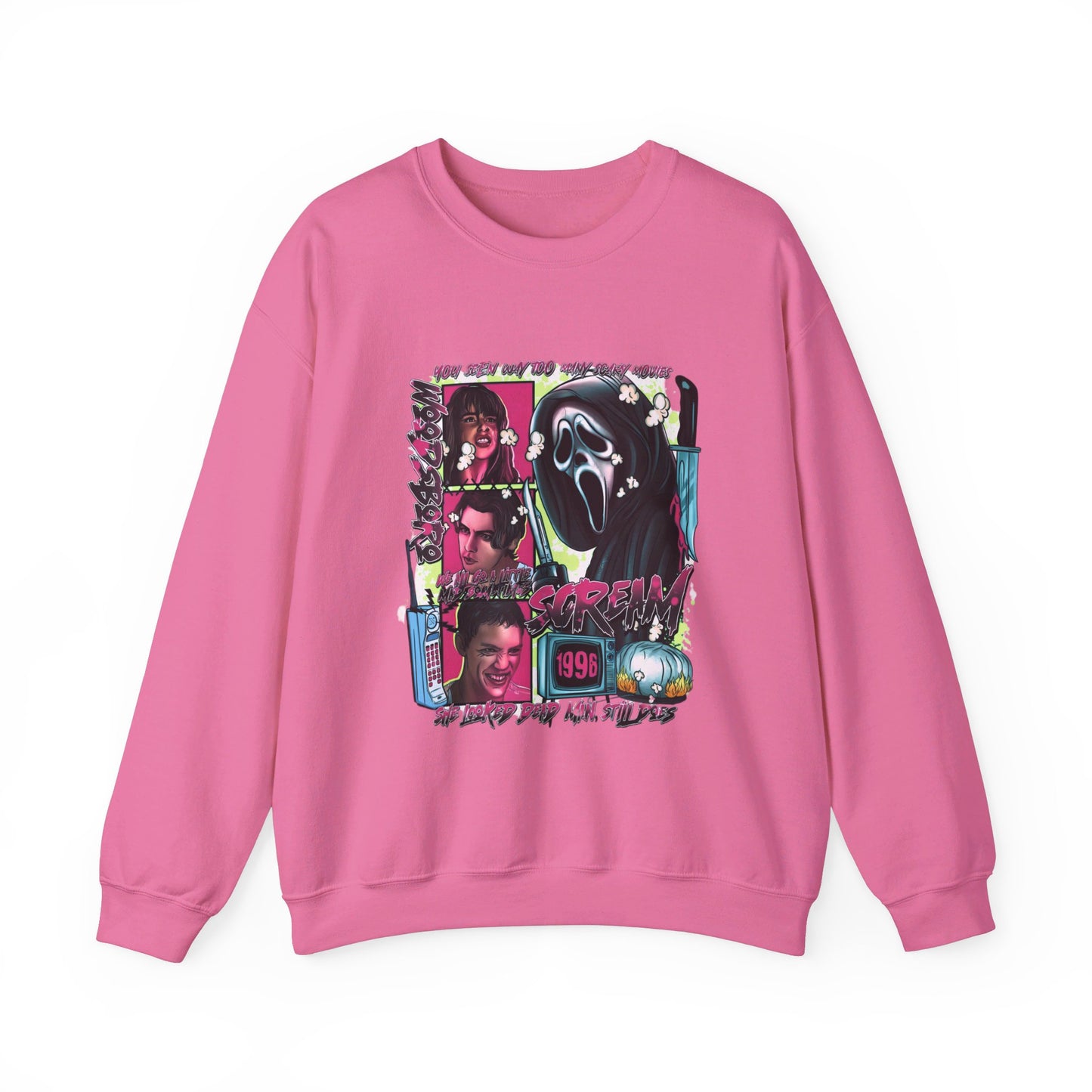 Neon Nightmare Scream Pullover