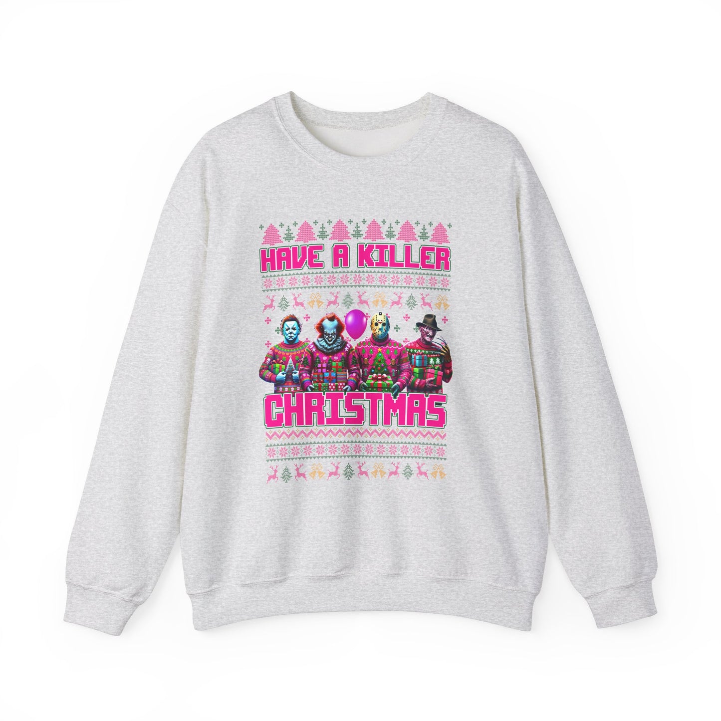 Psycho Pink Christmas Pullover