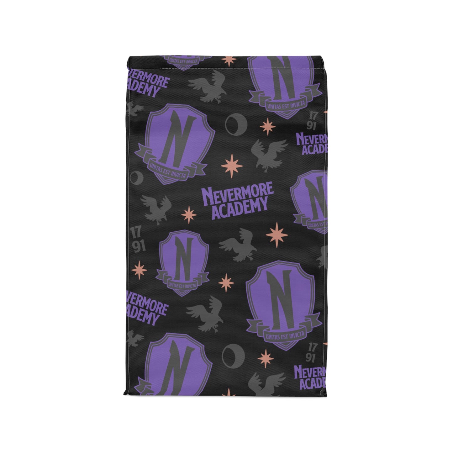 Nevermore Academy Polyester Lunch Bag - Black